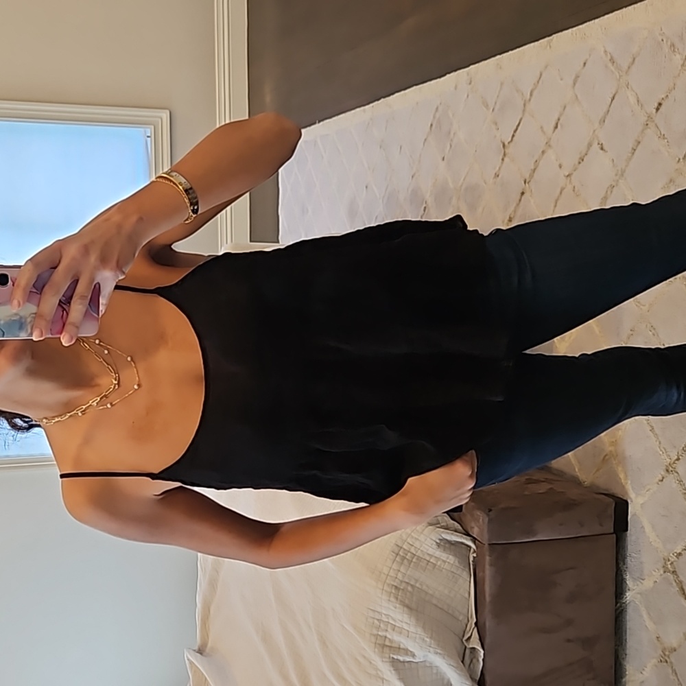 WOMEN'S BLACK H&M SHEER TANK TOP BLOUSE SIZE SMALL $20